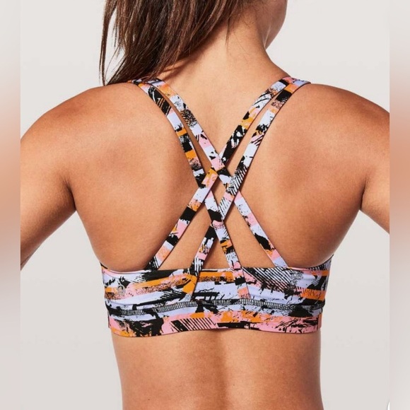 lululemon energy bra size 6 inversion multicolor - Picture 2 of 6